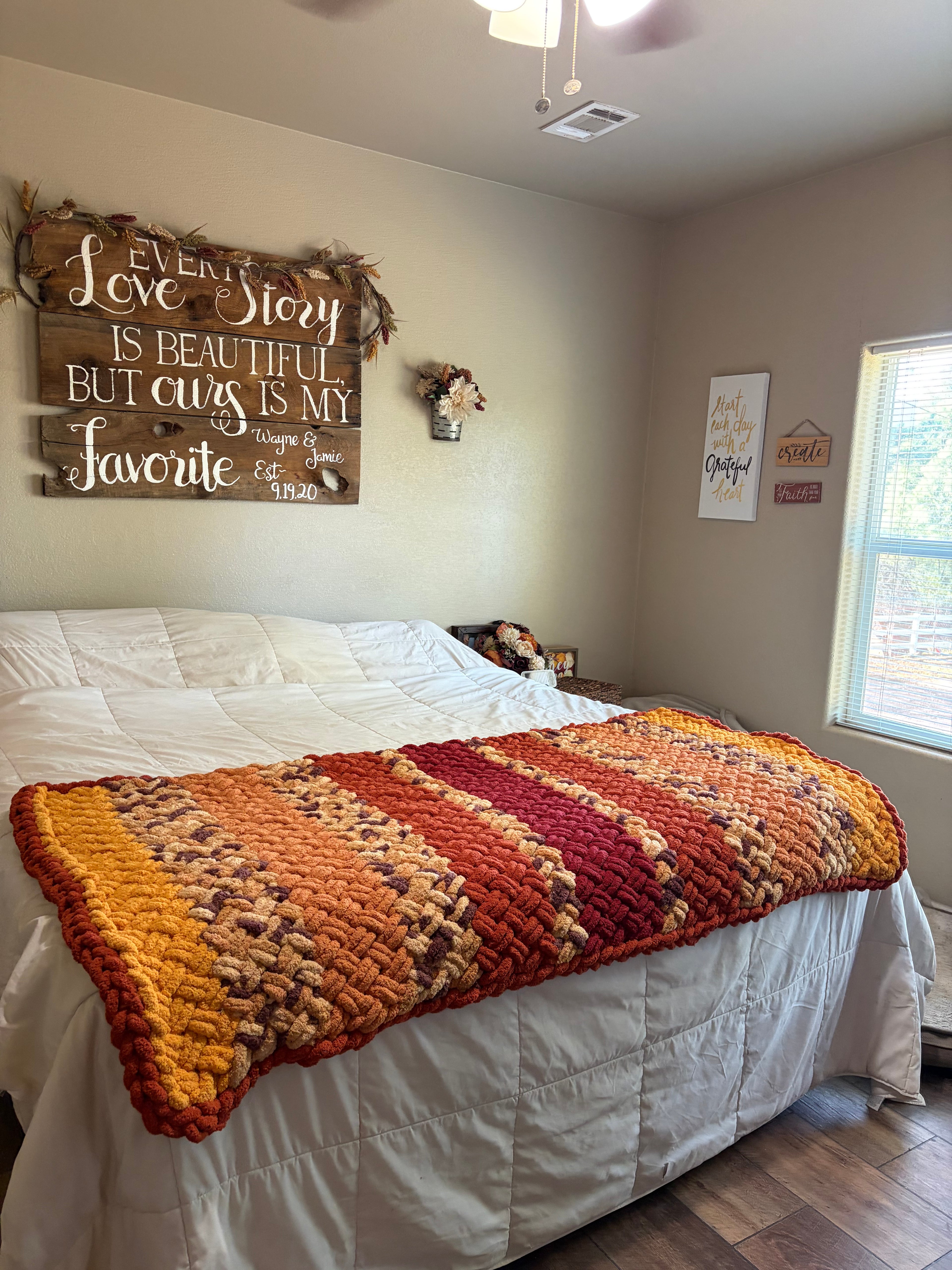 Harvest Hearth Blanket Pattern | Cozy Cabin Series No. 3