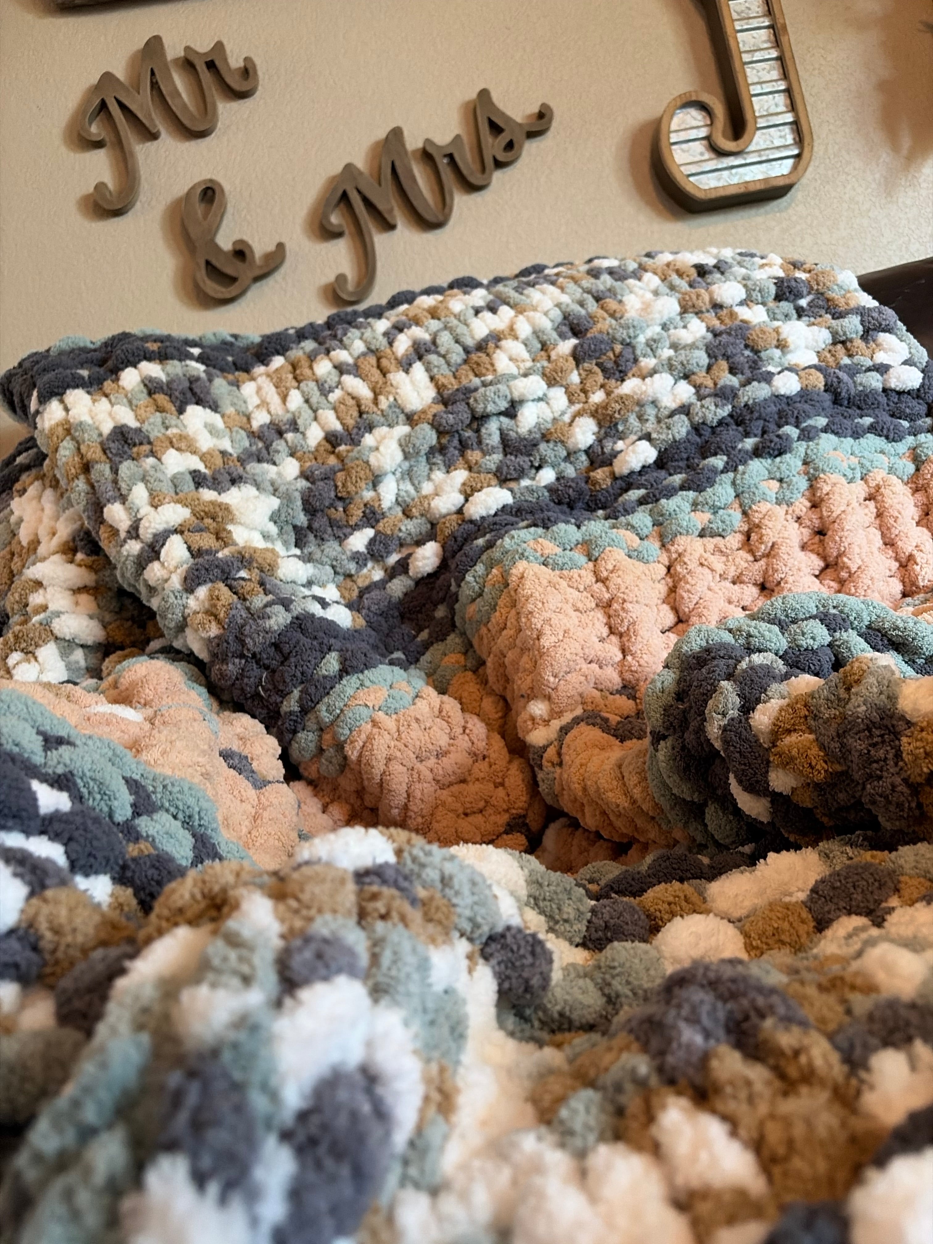 Granite Creek | Hand Knit Chunky Blanket Pattern (PDF) | Cozy Cabin Series #4