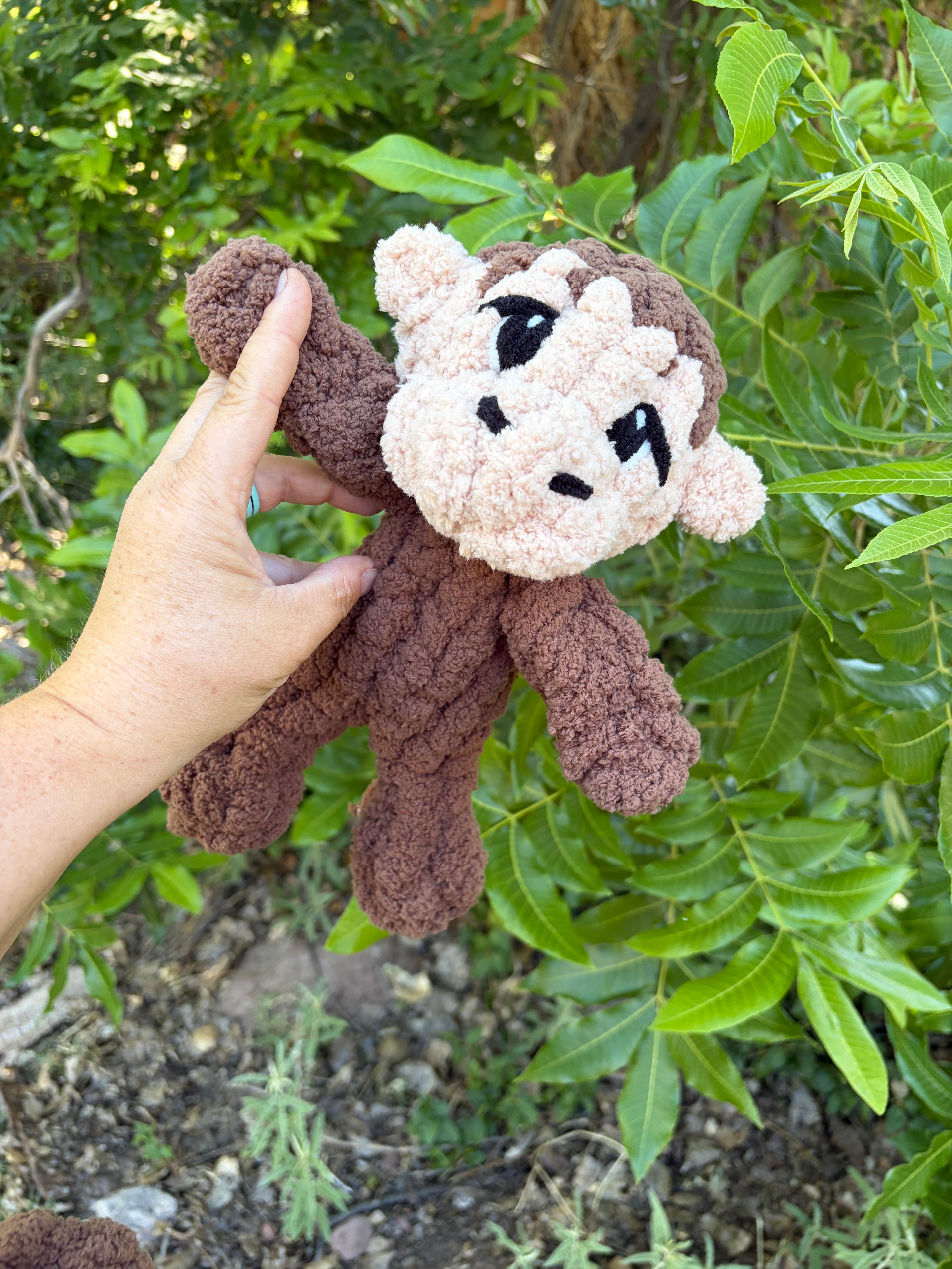 Mini Monkey Pattern | Chunky Hand Knit Stuffed Animal Tutorial