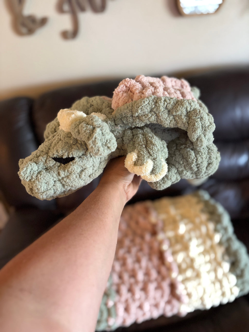 Sleeping Dragon Hand Knitting Pattern + Full Video Tutorial | Intermediate Chunky Yarn Stuffie
