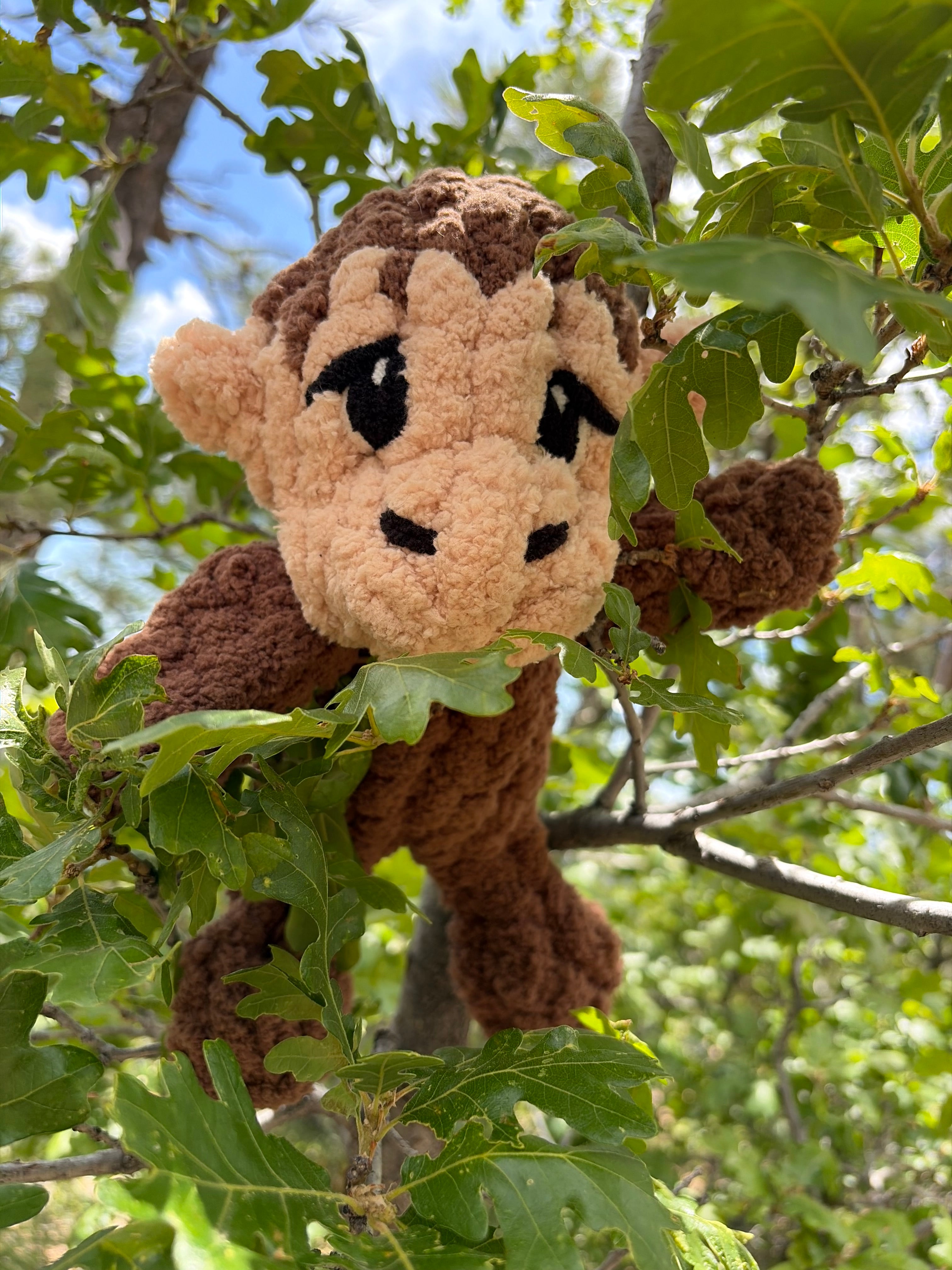 Mini Monkey Pattern | Chunky Hand Knit Stuffed Animal Tutorial