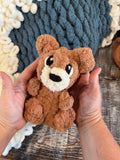 Chunky Knit Mini Bear Pattern & Video Tutorial MODIFICATION to Mini Bunny Pattern