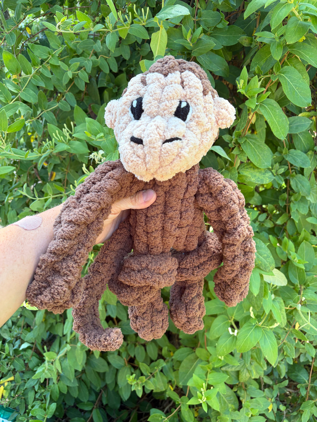 Mini Monkey Pattern | Chunky Hand Knit Stuffed Animal Tutorial