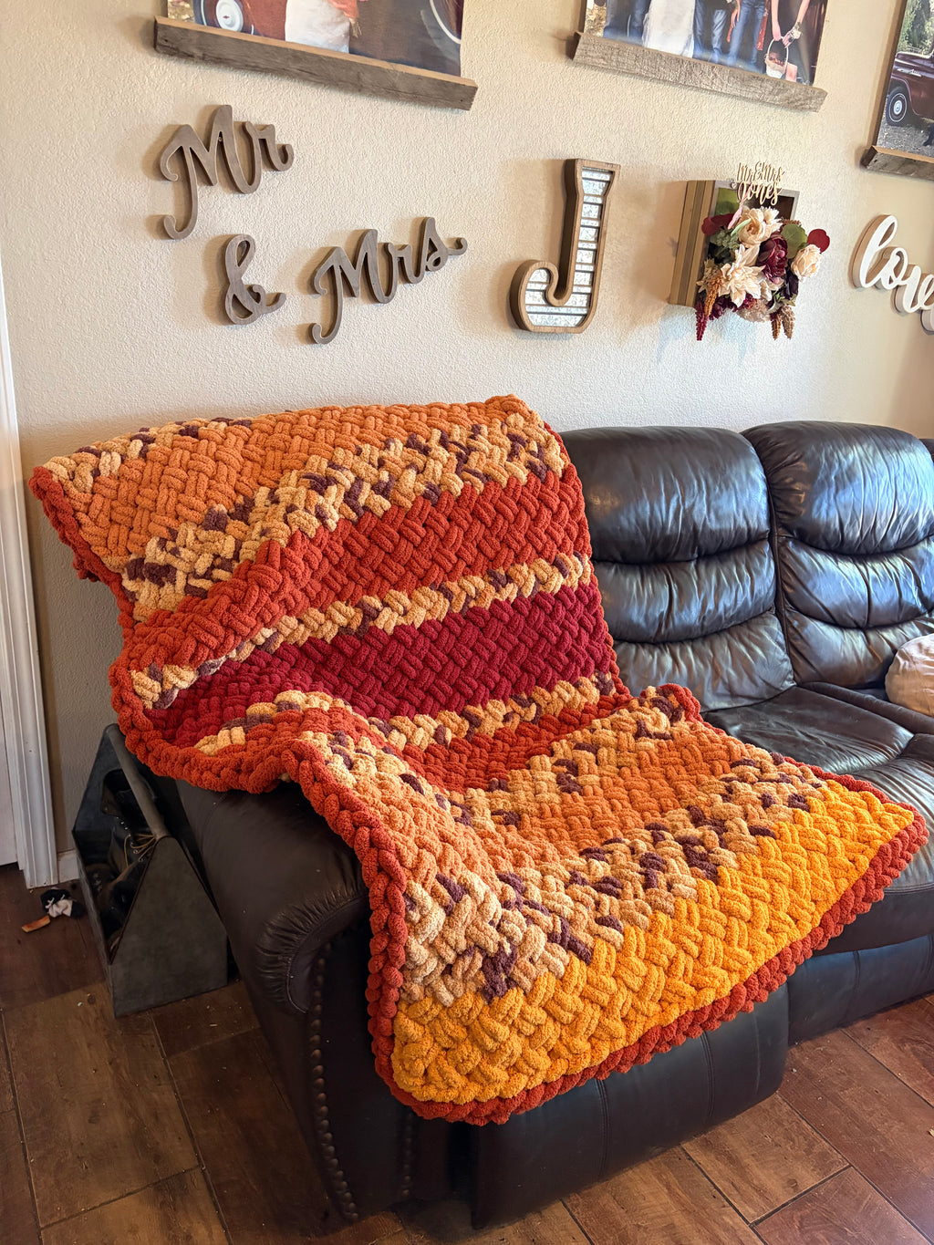 Harvest Hearth Blanket Pattern | Cozy Cabin Series No. 3