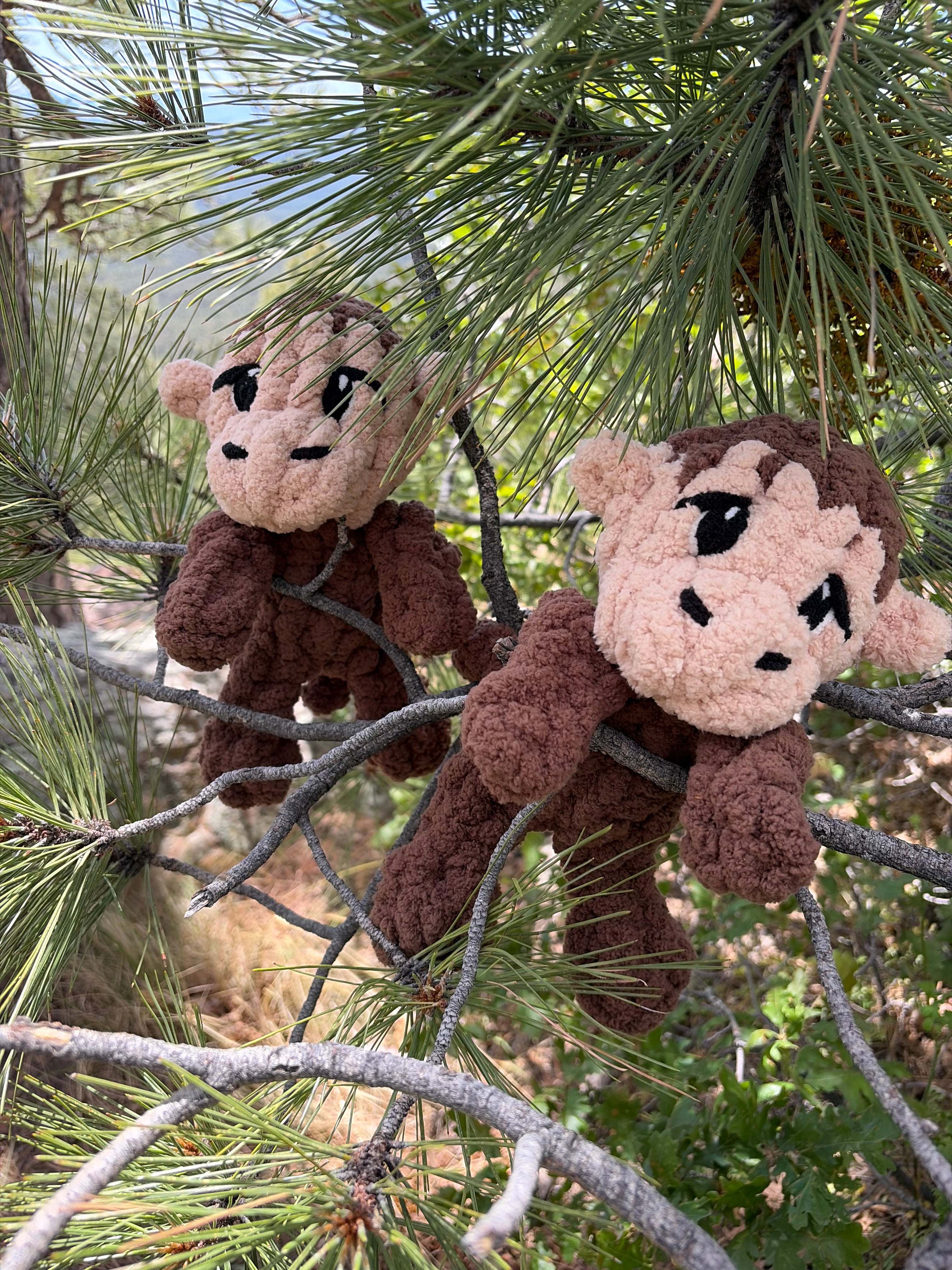 Mini Monkey Pattern | Chunky Hand Knit Stuffed Animal Tutorial