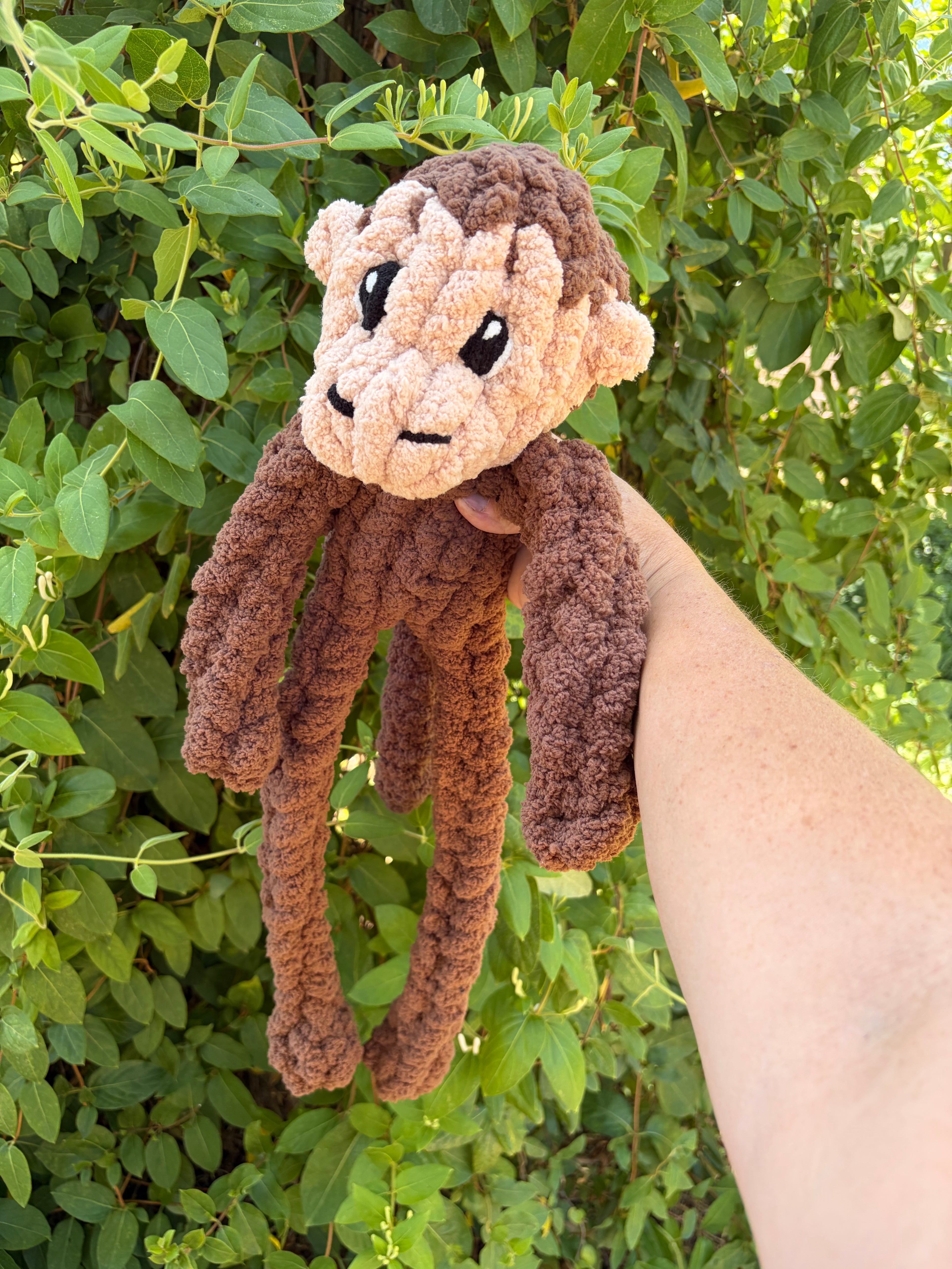 Mini Monkey Pattern | Chunky Hand Knit Stuffed Animal Tutorial