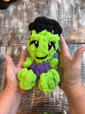 Frankie the Chunky Frankenstein Pattern + Video Tutorial | Intermediate Hand Knit Stuffie | Teeny Chunky Ghoul Pals