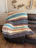 Sea Glass Harbor Blanket Pattern | Cozy Cabin Series No. 2