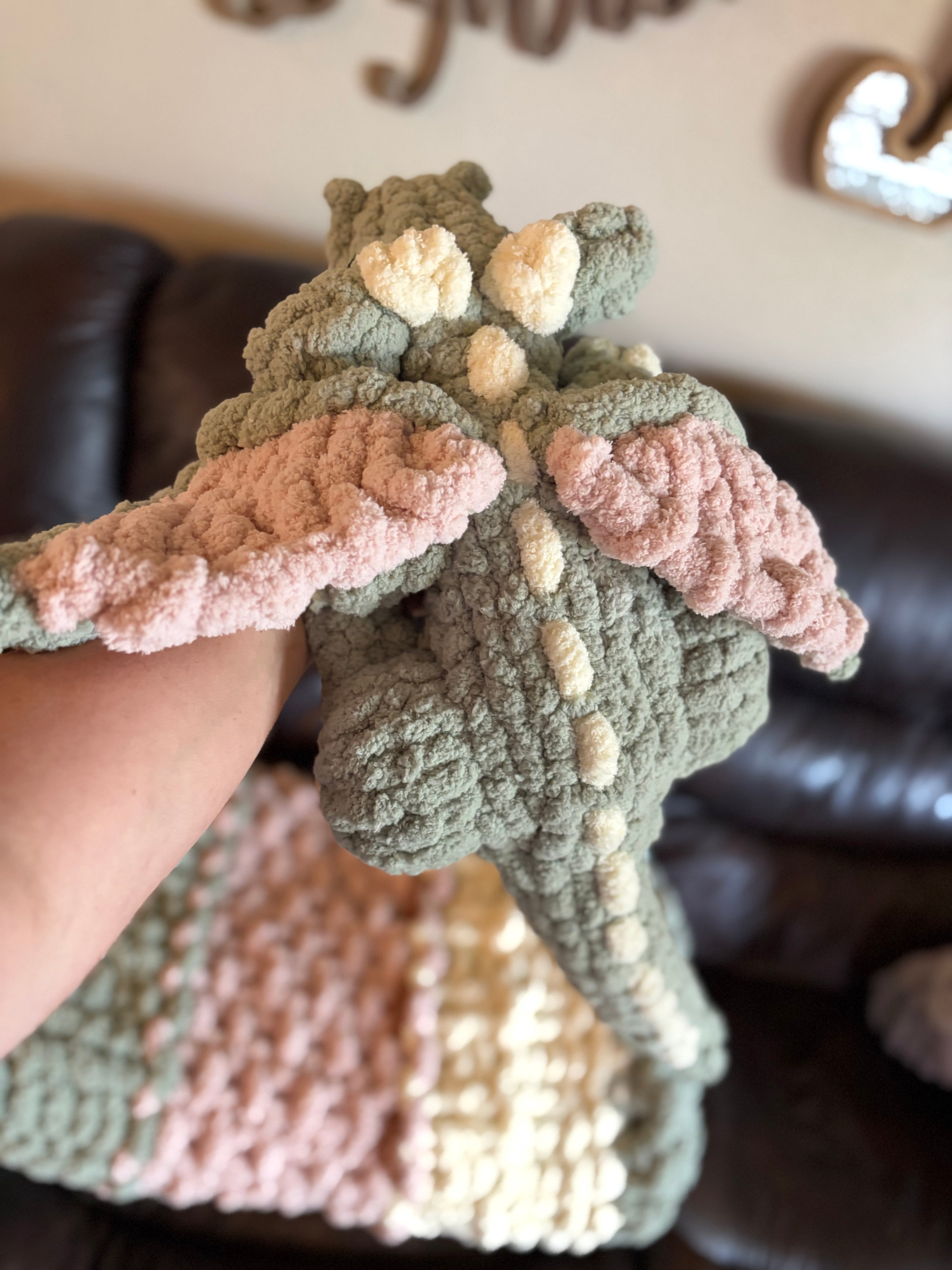 Sleeping Dragon Hand Knitting Pattern + Full Video Tutorial | Intermediate Chunky Yarn Stuffie