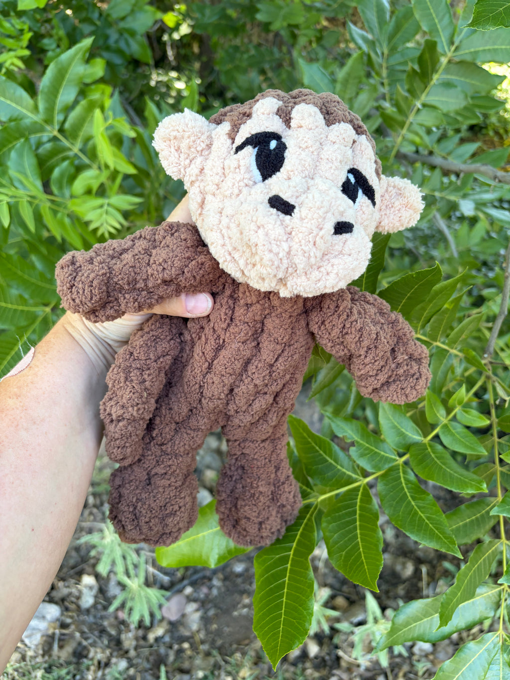 Mini Monkey Pattern | Chunky Hand Knit Stuffed Animal Tutorial