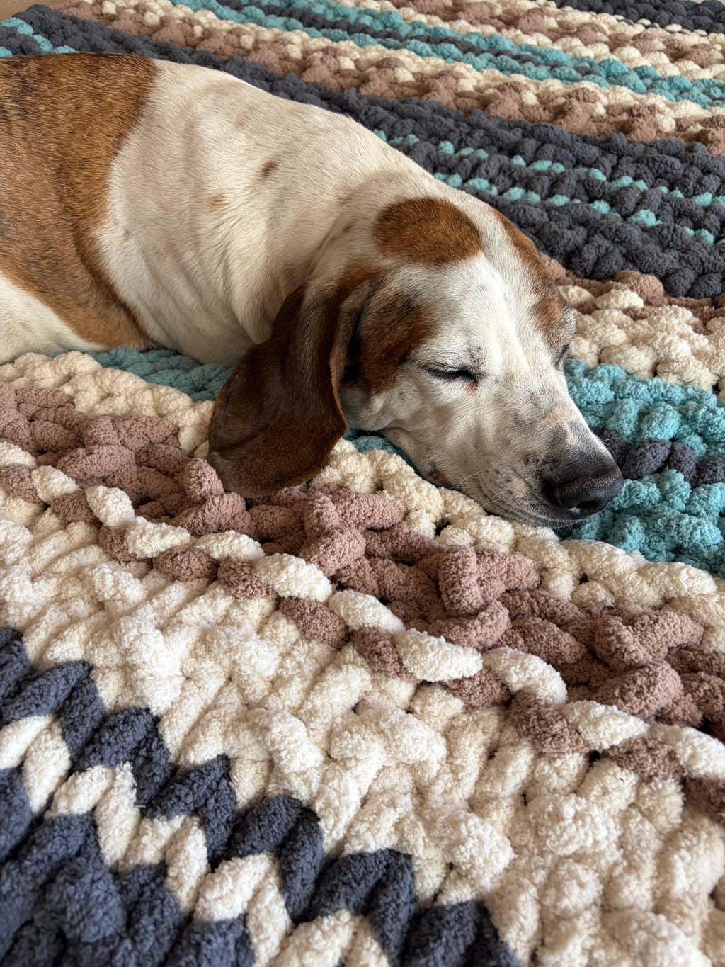 Sea Glass Harbor Blanket Pattern | Cozy Cabin Series No. 2