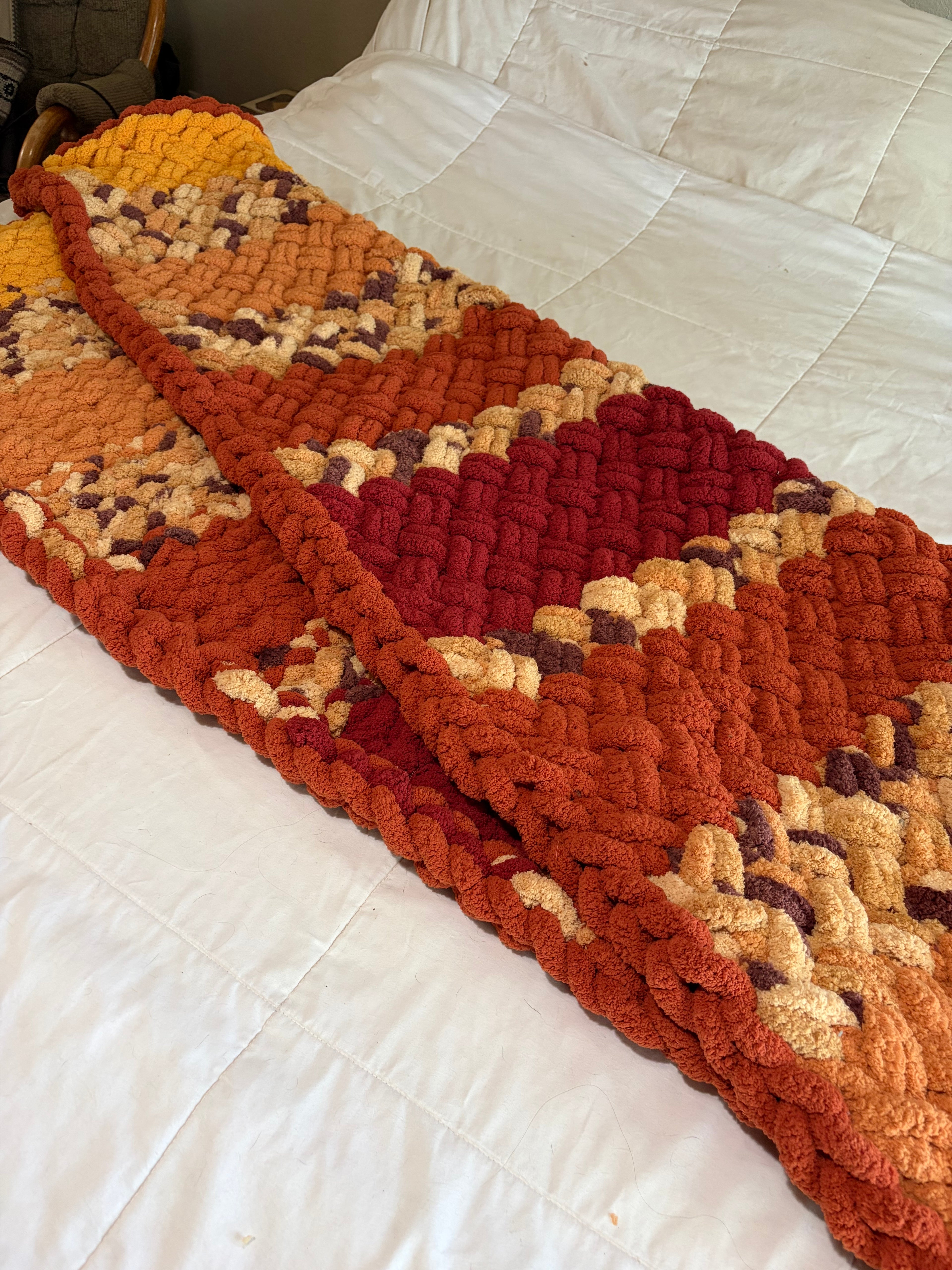 Harvest Hearth Blanket Pattern | Cozy Cabin Series No. 3