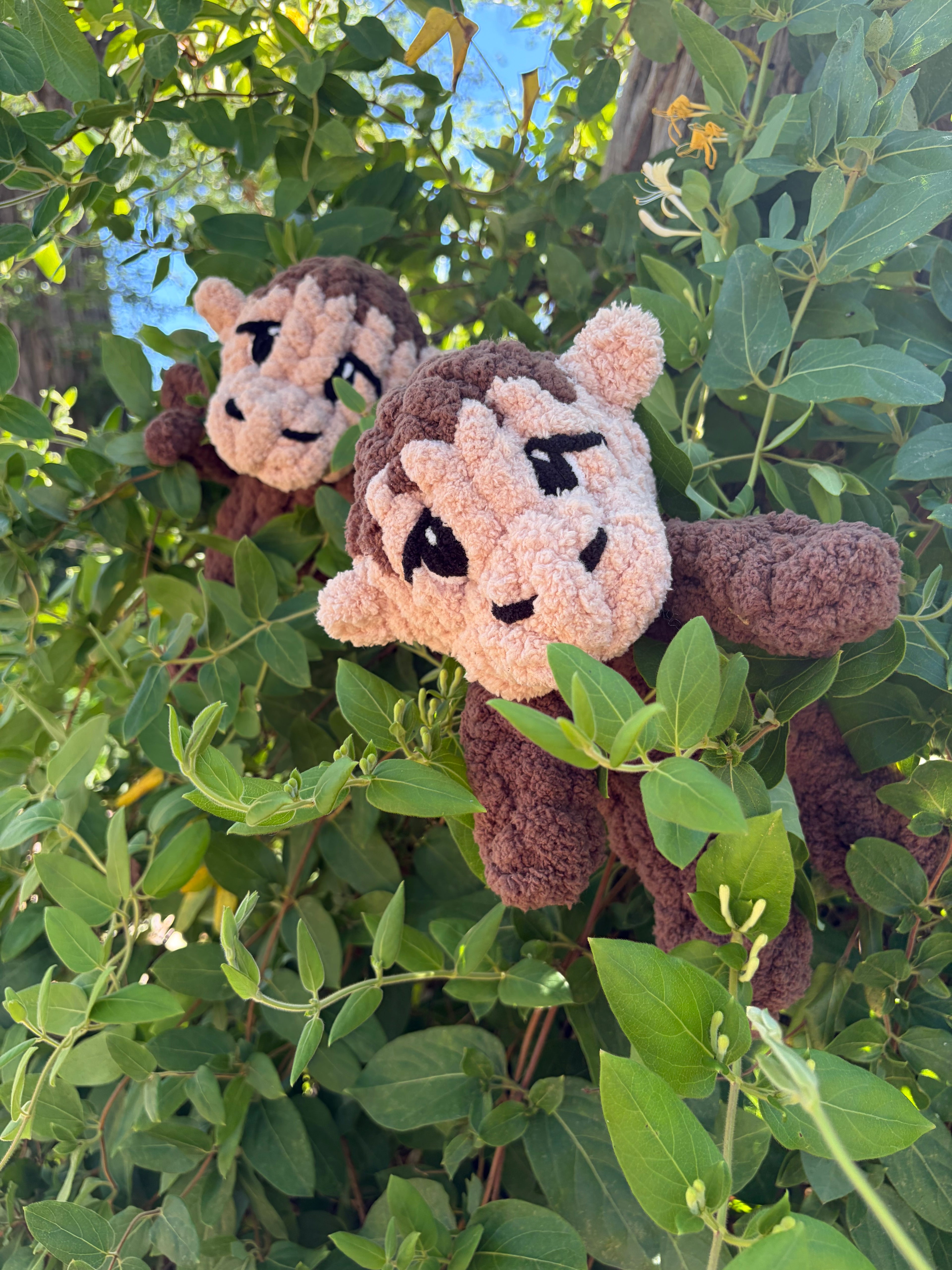 Mini Monkey Pattern | Chunky Hand Knit Stuffed Animal Tutorial