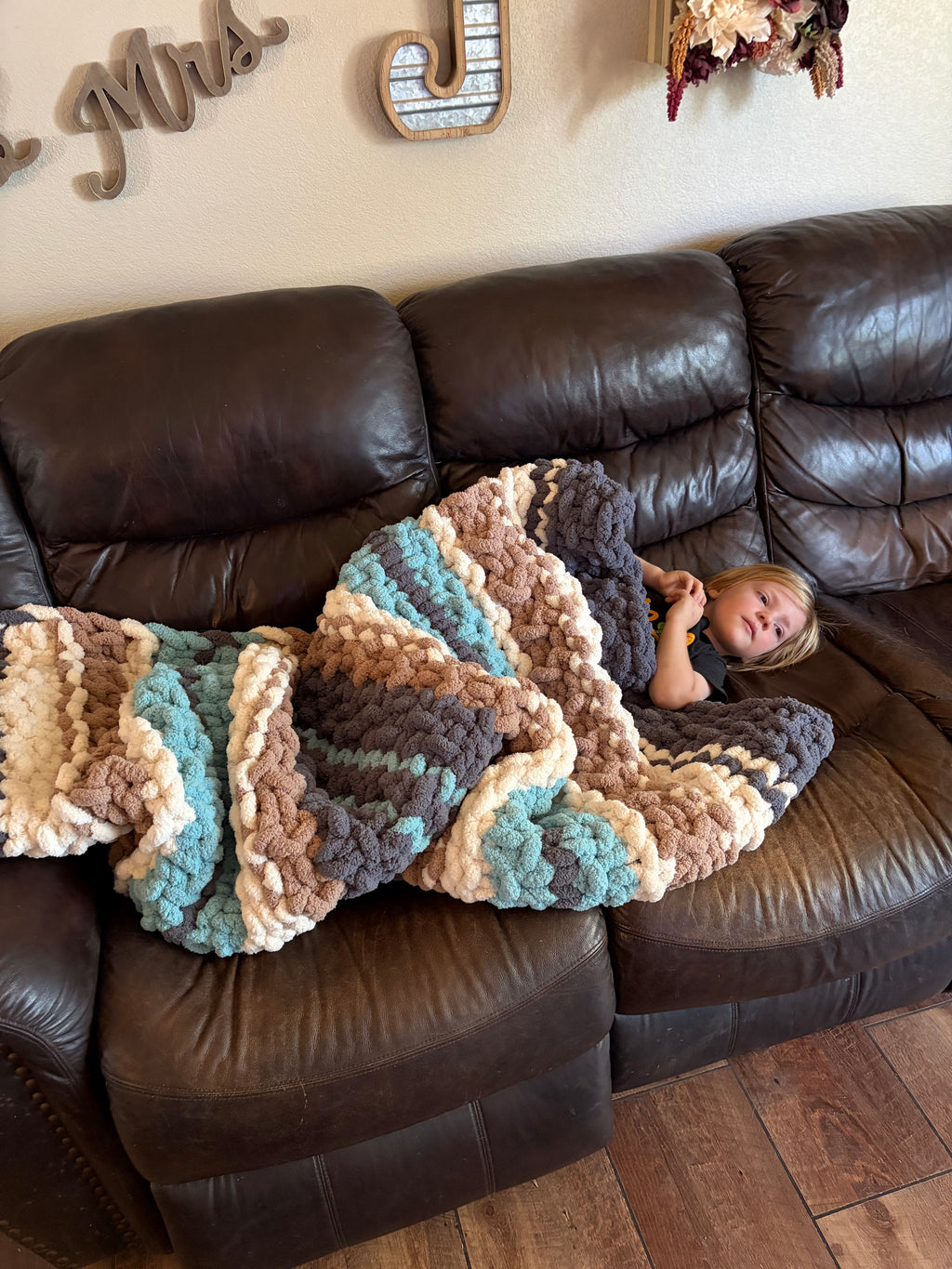 Sea Glass Harbor Blanket Pattern | Cozy Cabin Series No. 2