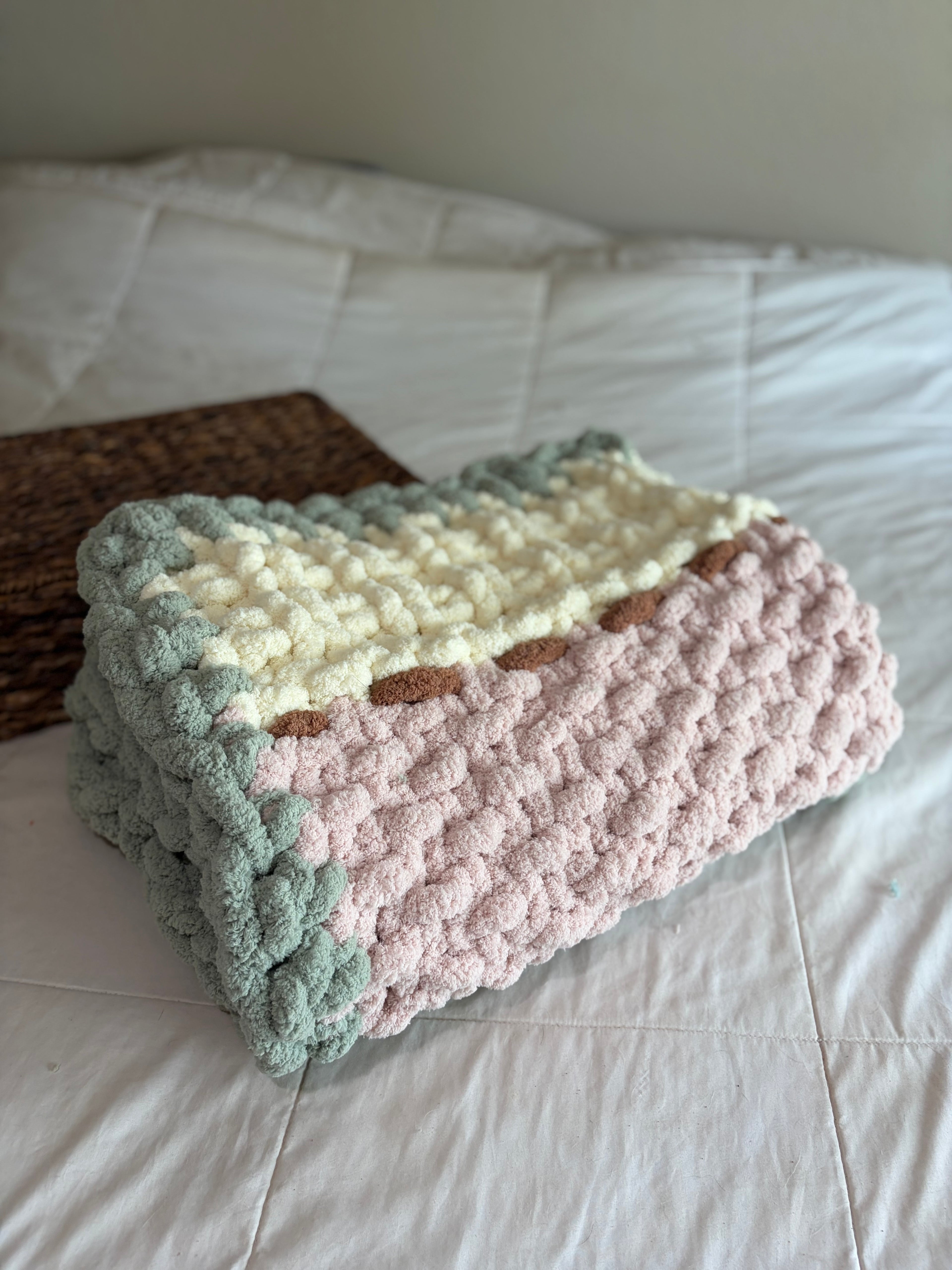 Vintage Fairytale Baby/Toddler Blanket | Hand Knitting Pattern + Tutorial Links | Intermediate