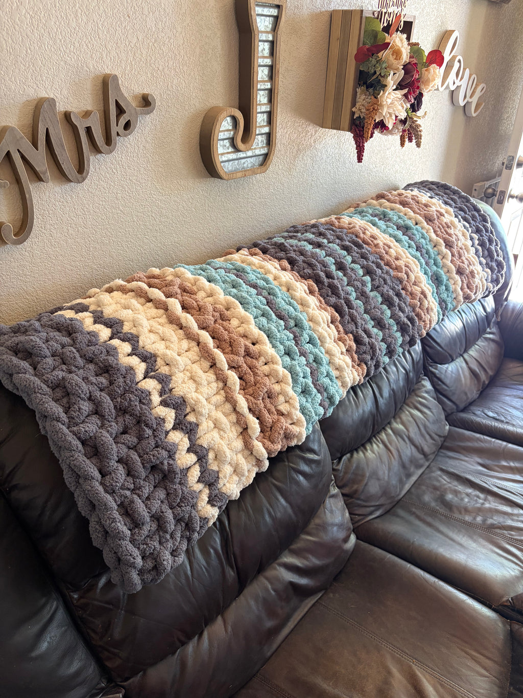 Sea Glass Harbor Blanket Pattern | Cozy Cabin Series No. 2