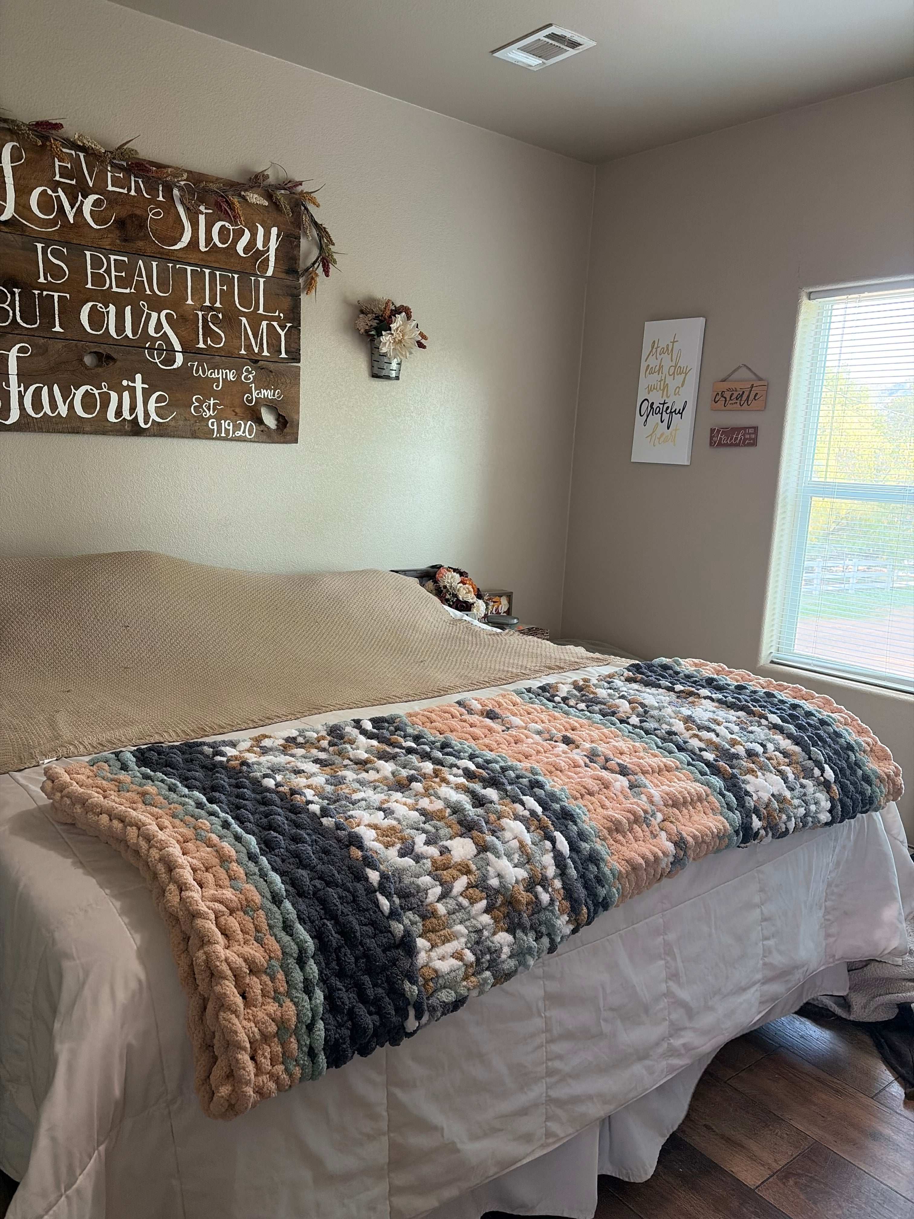Granite Creek | Hand Knit Chunky Blanket Pattern (PDF) | Cozy Cabin Series #4