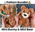 BUNDLE: Chunky Knit Mini Bunny & Bear Modification Patterns & Video Tutorials