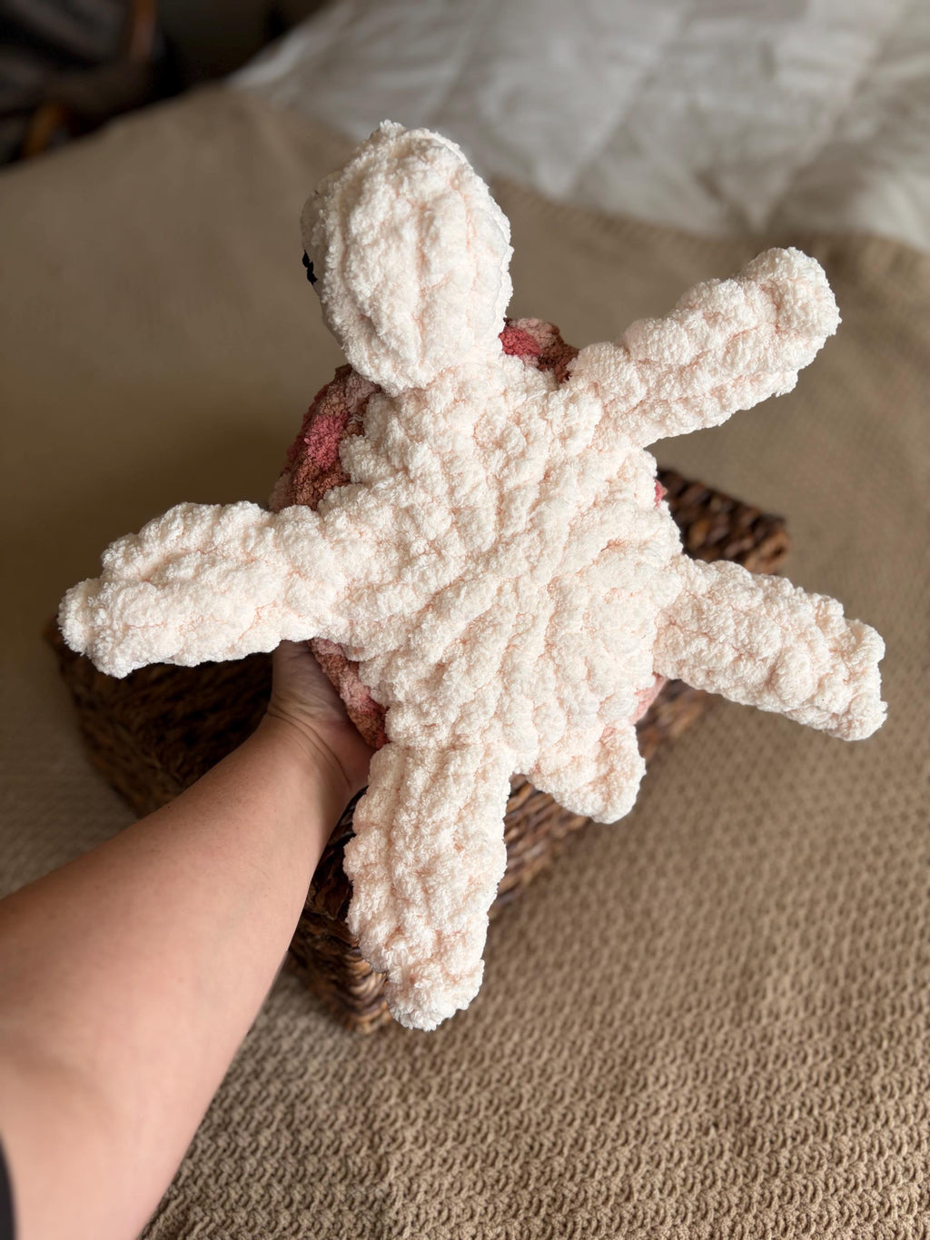 Chunky Knit Baby Sea Turtle Pattern | Hand Knit Plush Stuffed Animal (PDF + Video Tutorial)
