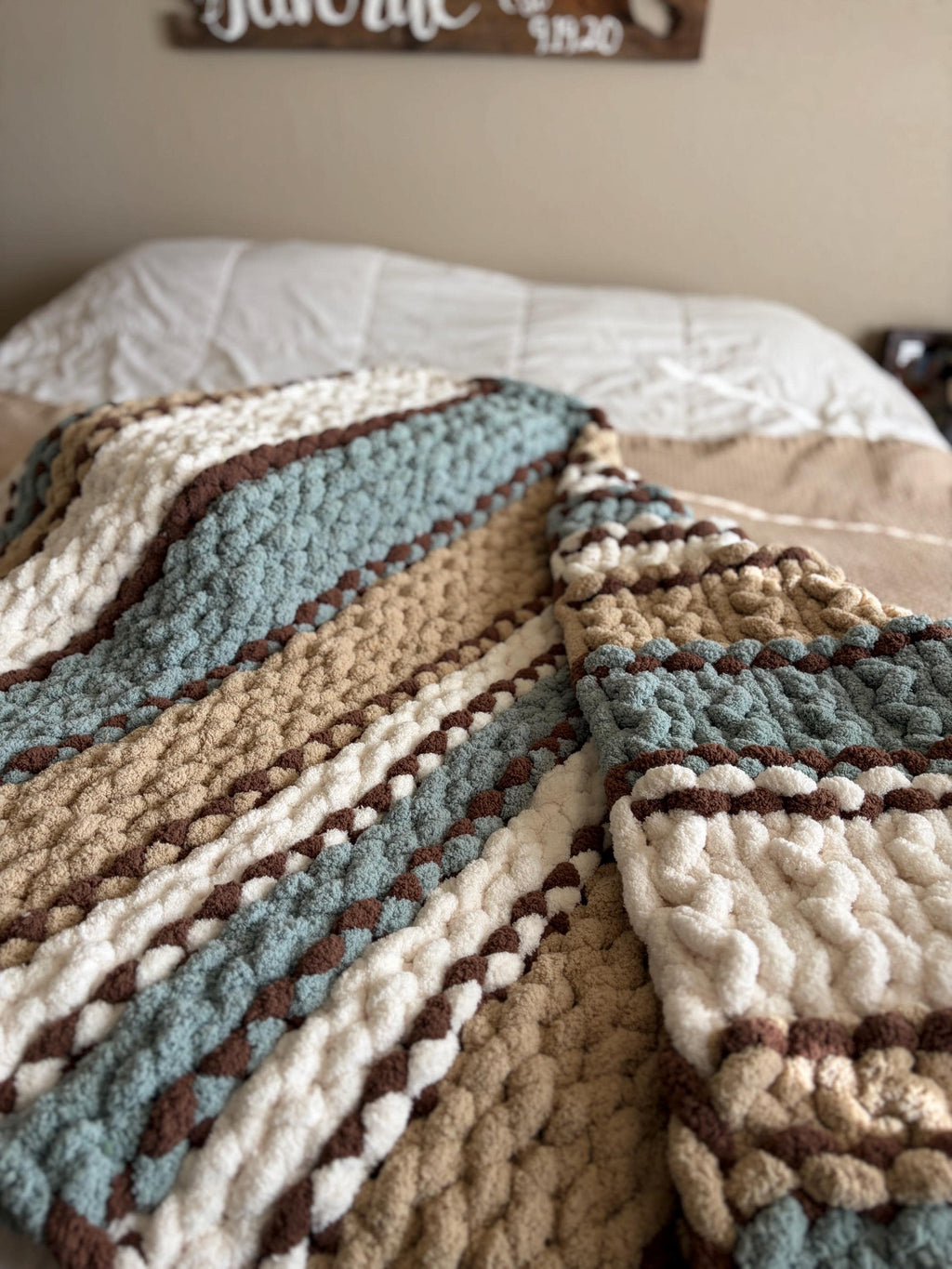 Chunky Knit Blanket Pattern – Driftwood Ridge Hand Knit Throw 40x60 | Digital Download