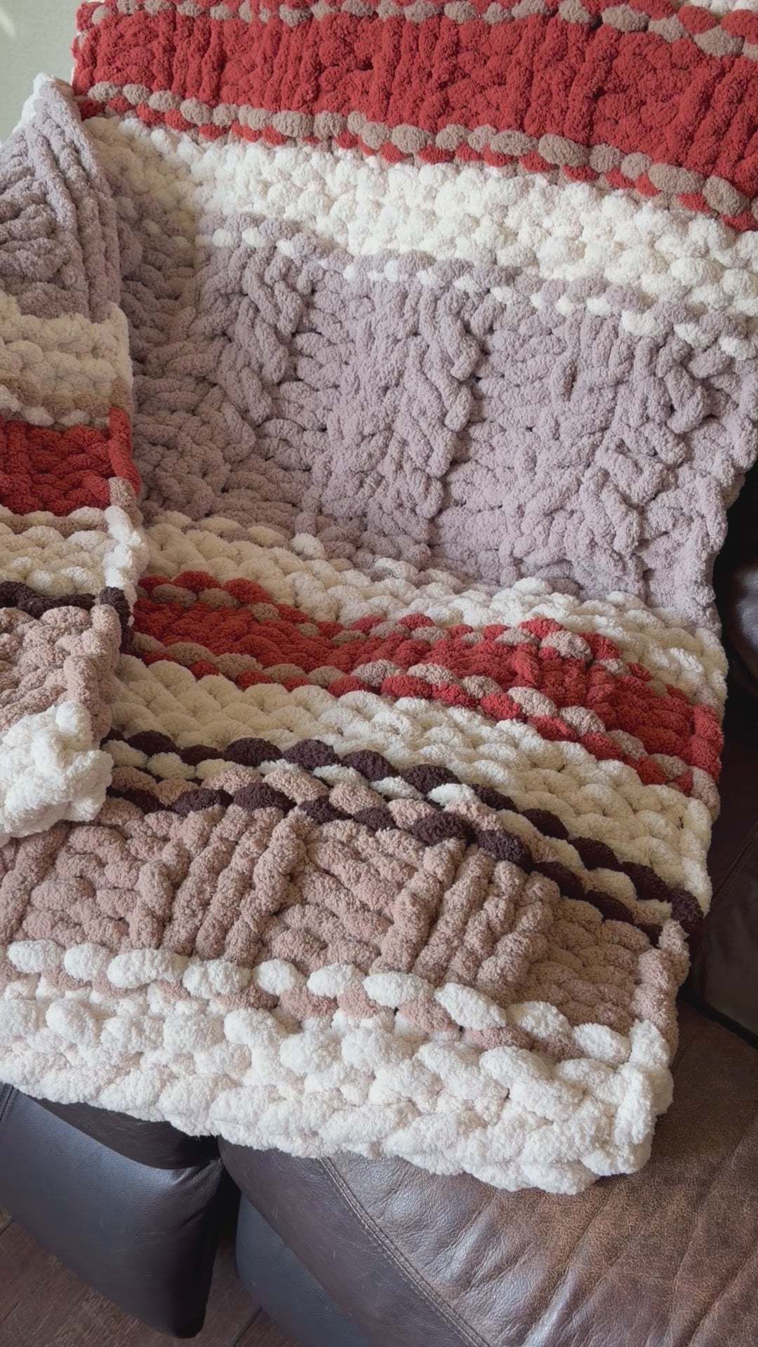 Canyon Hearth Chunky Hand Knit Blanket Pattern | Cozy Cabin Series #5